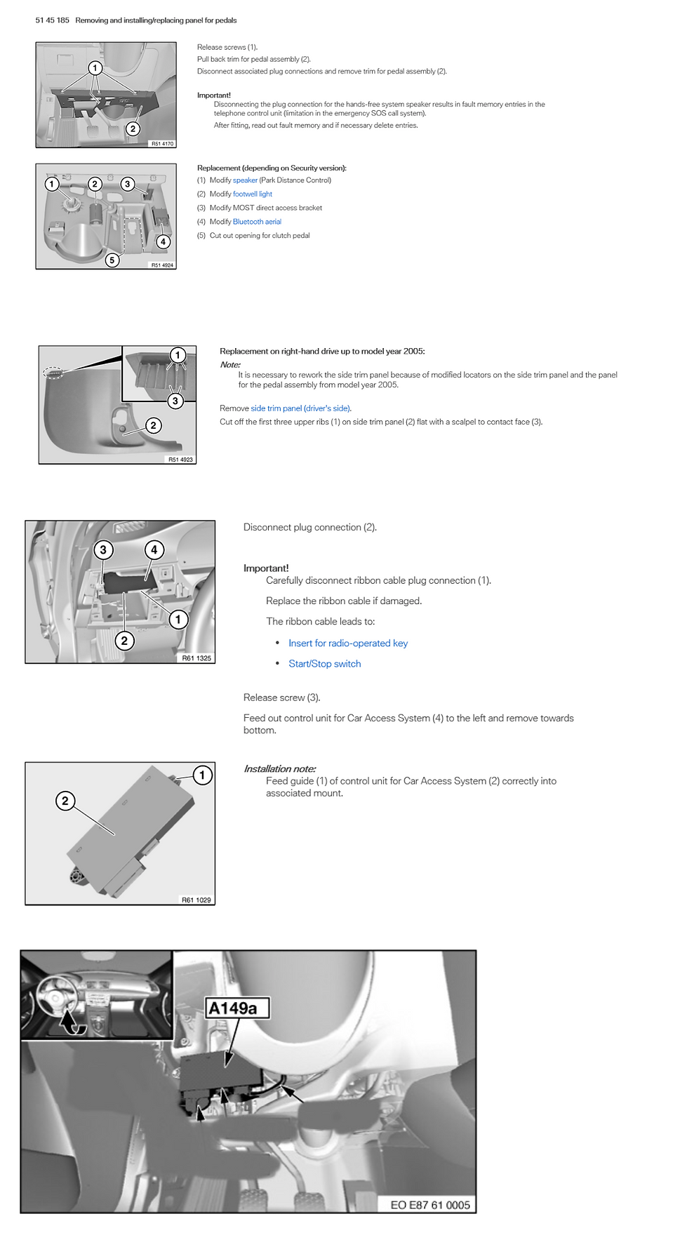 BMW CAS Module Location